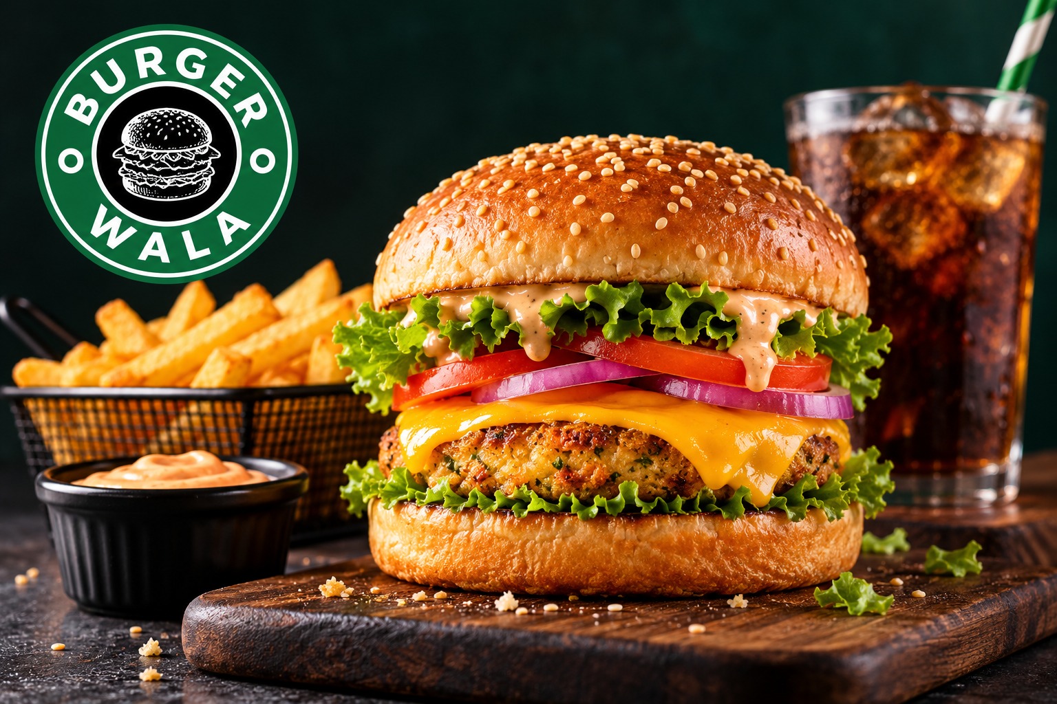 Classic Veg Cheese Burger